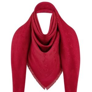 Louis Vuitton Monogram Shawl Pomme d’Amour (Red)